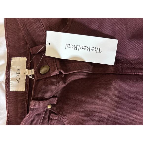THE GREAT. “The Rider” Wide Leg Jean — Size 25 — Wine/Burgundy - Picture 11 of 15
